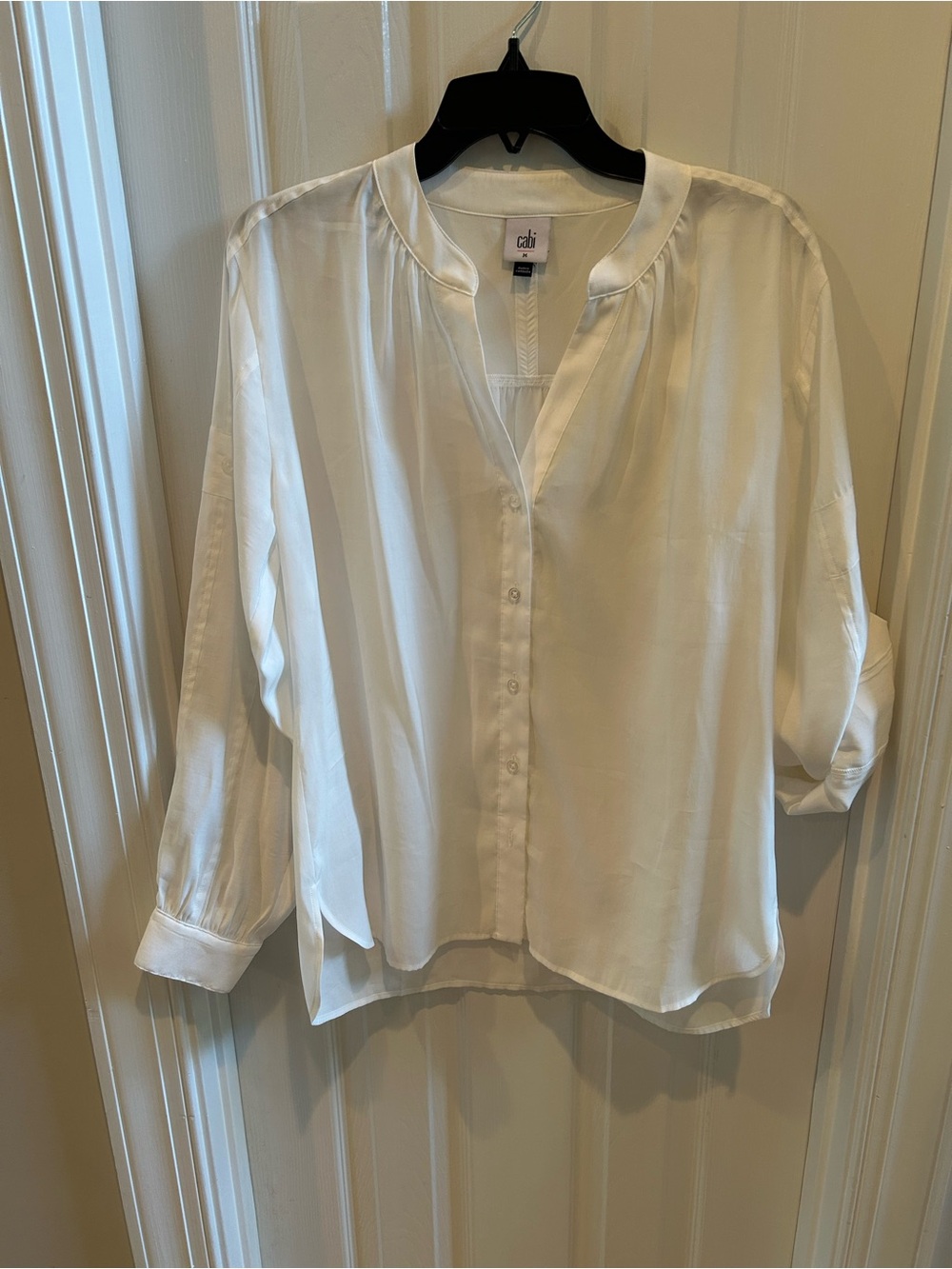 CAbi Cream  Button Front Blouse
